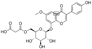3-(4-Hydroxyphenyl)-6-methoxy-4-oxo-4h-chromen-8-yl 6-o-(carboxyacetyl)-beta-d-glucopyranoside Structure,137705-39-6Structure