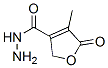 (9ci)-2,5-二氢-4-甲基-5-氧代-3-呋喃羧酸肼结构式_137910-48-6结构式