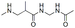 N-[(乙酰基氨基)甲基]-2-甲基-3-(甲基氨基)-丙酰胺结构式_137938-07-9结构式