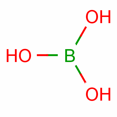 硼酸-10B结构式_13813-79-1结构式