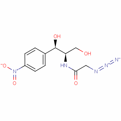 叠氮氯霉素结构式_13838-08-9结构式