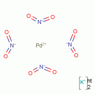 四硝基钯(II)酸钾结构式_13844-89-8结构式