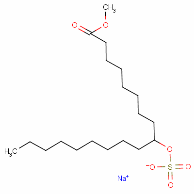 Sodium 1-methyl 9-(sulphooxy)octadecanoate Structure,139-99-1Structure