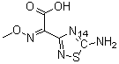 (2Z)-(甲氧基亚氨基)-2-(5-氨基-124-噻二唑-3-基)-乙酸结构式_139183-37-2结构式