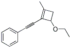 (9ci)-[(4-乙氧基-2-甲基-1-环丁烯-1-基)乙炔]-苯结构式_139225-58-4结构式