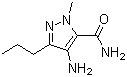 4-氨基-1-甲基-3-正丙基-1H-吡唑-5-甲酰胺结构式_139756-02-8结构式