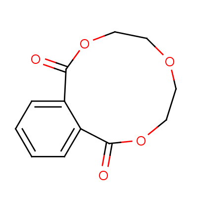 3,6,9-三氧杂双环[9.4.0]十五碳-1(15),11,13-三烯-2,10-二酮结构式_13988-26-6结构式