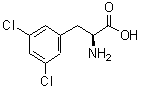 L-3,5-二氯苯丙氨酸结构式_13990-04-0结构式