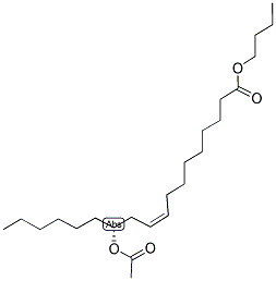 9-Octadecenoic acid, 12-(acetyloxy)-, butyl ester, [r-(z)]- Structure,140-04-5Structure