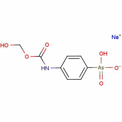 Sodium hydrogen [4-[(hydroxyacetyl)amino]phenyl]arsonate Structure,140-45-4Structure