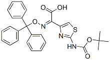 (Z)-2-(2-叔丁氧羰基氨基噻唑-4-基)-2-三苯甲基氧亚氨基乙酸结构式_140128-20-7结构式