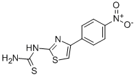 氨基((4-(4-硝基苯基)(2,5-噻唑))氨基)甲烷-1-硫酮结构式_14015-63-5结构式