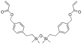 1,3-双[(丙烯醛氧基甲基)苯乙基]四甲基二硅烷结构式_140220-31-1结构式