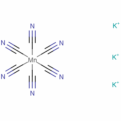 六氰基锰钾(III)结构式_14023-90-6结构式