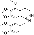 1,2-Methylenedioxy-3,10,11-
trimethoxynoraporphine Structure,14050-90-9Structure