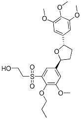2-(3-Methoxy-2-propoxy-5-((2S,5S)-5-(3,4,5-trimethoxyphenyl)tetrahydrofuran-2-yl)phenylsulfonyl)ethanol Structure,140705-14-2Structure