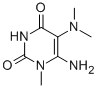 6-氨基-5-(二甲基氨基)-1-甲基嘧啶-2,4(1h,3h)-二酮结构式_14094-38-3结构式