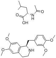 R-四氢罂粟碱 N-乙酰-L-亮氨酸盐结构式_141109-12-8结构式