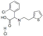 D-(+)-alpha-(2-噻吩乙胺基)-alpha-(2-氯苯基)醋酸甲酯盐酸盐结构式_141109-19-5结构式