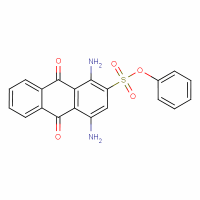 1,4-二氨基-9,10-二氢-9,10-二氧代蒽-2-磺酸苯基酯结构式_14130-41-7结构式