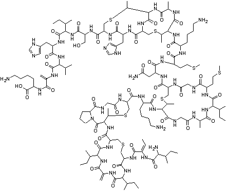 乳酸链球菌素结构式_1414-45-5结构式
