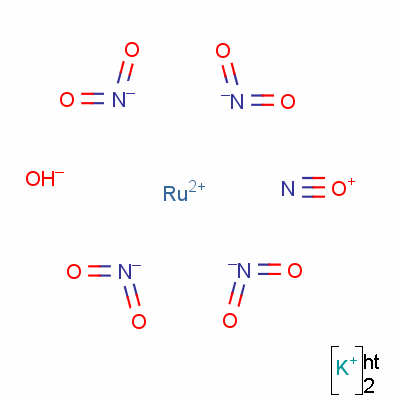 羟基四硝基亚硝酰基钌酸钾结构式_14167-09-0结构式