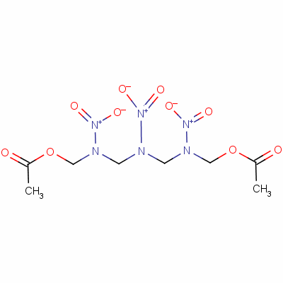 2,4,6-三硝基-9-氧代-8-噁-2,4,6-三氮杂癸烷-1-醇 1-乙酸酯结构式_14173-62-7结构式