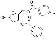 1-氯-2-脱氧-3,5-二-O-对甲苯甲酰基-L-呋喃核糖结构式_141846-57-3结构式
