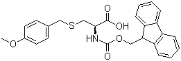 N-Fmoc-S-(4-甲氧基苄基)-L-半胱氨酸结构式_141892-41-3结构式