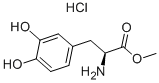 L-3,4-二羟基苯丙氨酸甲酯盐酸盐结构式_1421-65-4结构式