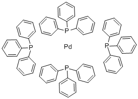 四三苯基膦钯结构式_14221-01-3结构式
