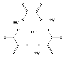 草酸高铁铵结构式_14221-47-7结构式