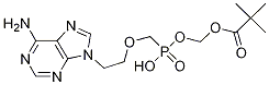 阿德福韦酯 杂质A （阿德福韦单特戊酸甲酯）结构式_142341-05-7结构式