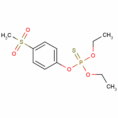 丰索磷砜结构式_14255-72-2结构式