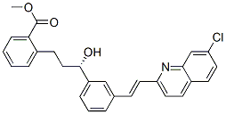 2-[3-(S)-[3-[2-(7-氯-2-喹啉基)乙烯基]苯基]-3-羟基丙基]苯甲酸甲酯结构式_142569-69-5结构式