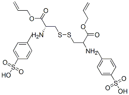 双(甲苯-4-磺酸)-L-胱氨酸双烯丙酯结构式_142601-71-6结构式