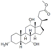 (3a,5b,7a,12a)-3-氨基-7,12-二羟基胆甾烷-24-酸甲酯结构式_142975-31-3结构式