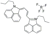 1-Butyl-2-((e)-3-[1-butylbenzo[cd]indol-2(1h)-ylidene]-1-propenyl)benzo[cd]indolium tetrafluoroborate Structure,143185-79-9Structure