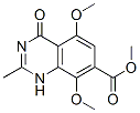 (9ci)-1,4-二氢-5,8-二甲氧基-2-甲基-4-氧代-7-喹唑啉羧酸甲酯结构式_143430-43-7结构式
