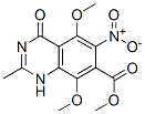 (9ci)-1,4-二氢-5,8-二甲氧基-2-甲基-6-硝基-4-氧代-7-喹唑啉羧酸甲酯结构式_143430-44-8结构式