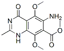 (9ci)-6-氨基-1,4-二氢-5,8-二甲氧基-2-甲基-4-氧代-7-喹唑啉羧酸甲酯结构式_143430-45-9结构式