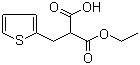 (2-噻吩基甲基)丙二酸单乙酯结构式_143468-96-6结构式