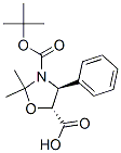 (4S,5R)-2,2-二甲基-4-苯基-3-叔丁氧基羰基-3,5-氧氮杂环戊烷甲酸结构式_143527-70-2结构式
