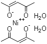 乙酰丙酮镍二水合物结构式_14363-16-7结构式