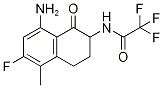 N-(8-氨基-6-氟-5-甲基-1-氧代-1,2,3,4-四氢萘-2-基)-2,2,2-三氟乙酰胺结构式_143655-60-1结构式