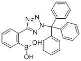 2-(1-三苯甲基-1H-四氮唑-5-基)苯硼酸结构式_143722-25-2结构式