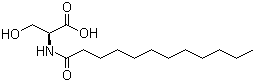 N-十二碳酰-L-丝氨酸结构式_14379-56-7结构式