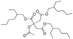 1,2,3-三(2-乙基己基)2-乙酰基氧基丙烷-1,2,3-三羧酸酯结构式_144-15-0结构式