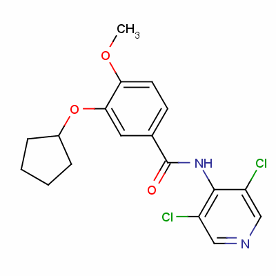 3-(Cyclopentyloxy)-n-(3,5-dichloro-4-pyridyl)-4-methoxybenzamide Structure,144035-83-6Structure