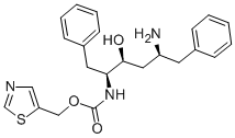 (2S,3S,5S)-5-氨基-2-(N-((5-噻唑基)-甲氧羰基)氨基)-1,6-二苯基-3-羟基己烷结构式_144164-11-4结构式
